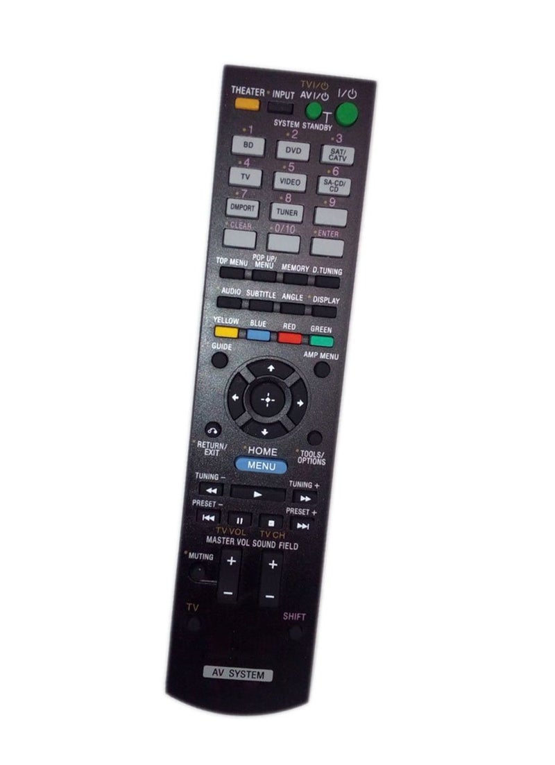 JustFine Replaced Remote Control Compatible for Sony STR-DH510 RMAAU071 148761111 STR-DH710 HTSS370HP Audio/Video AV Receiver Home Theater System - Image 1